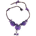 Handmade Amethyst Rose Anklet (China)