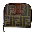 Fendi Square Zucca French Wallet
