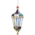 Handcrafted Rubicund Turret Lantern (India)