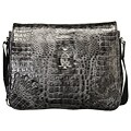 Christian Audigier Metal Leather Messenger Bag