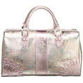 Christian Audigier Gold and Pink Satchel