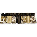 Geo Brown Window Valance