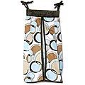 Geo Teal and Brown Diaper Stacker