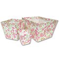 Paisley Park Print 3-piece Fabric Storage Bin Set