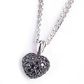 Chopard 18k Gold 1 1/10ct TDW Black Diamond Heart Necklace