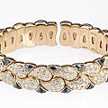 Chopard 18k Gold 8 1/4ct TDW Diamond Bangle (E, VVS1)