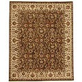 Hand-knotted Karaikal Hand-spun Wool Rug (12' x 15')