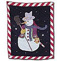 Frosty Snowman Throw Blanket