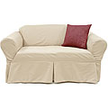 Natural Loveseat Slipcover 