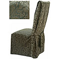 Damask Olive Dining Chair Covers (Set of 2)