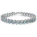 Sterling Silver Blue Topaz Bracelet
