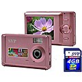 SVP Xthinn1056-Pk 5MP LCD Digital Camera and 4GB Card
