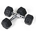 Rubber 8-pound Dumbbells (Set of 2)