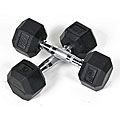 Rubber 10-pound Dumbbells (Set of 2)