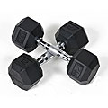 Rubber 12-pound Dumbbells (Set of 2)