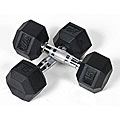 Rubber 15-pound Dumbbells (Set of 2)