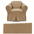 Brushed Walnut Chair Slipcover