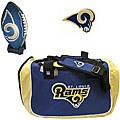 St. Louis Rams Duffel Bag/ Football Combo