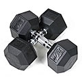 Rubber 30-pound Dumbbells (Set of 2)