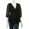 Essentials by ABS Women's Sheer Kimono Top