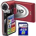 SVP T400-R-4GB HD Camcorder and 4 GB Card