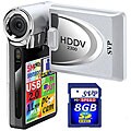 SVP HDDV2300 5MP Silver Digital Camcoder with 8GB Card