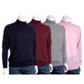 Angelo Gianni Men's Merino Wool Mock Turtleneck