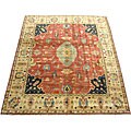 Indo Heriz Rust/ Beige Rug (8' x 10')