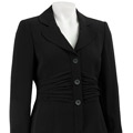 Jones New York Women's Black Ruched 2-piece Skirt Suit