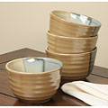 Sango Gold Dust Green Ice Cream Bowls (Set of 4)