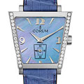 Corum Trapeze Women's Diamond Purple Strap Watch