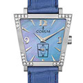 Corum Trapeze Women's Diamond Purple Strap Watch