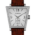 Corum Trapeze Women's Diamond Brown Strap Watch