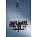 Westport Brown Antique 6-light Arm Chandelier