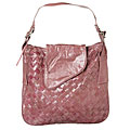 Latico Woven Front Flap Shoulder Bag