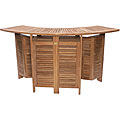 Tri-fold Teak Bar