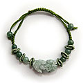 Green Jade Blessing Animal Bracelet (China)