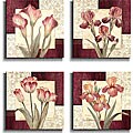 Pamela Gladding 'Trio Sonata' 4-piece Canvas Art Set
