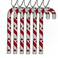 Wisconsin Badgers Candy Cane Ornament Set