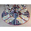 Wild Goose Log Cabin Tree Skirt