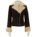 Colebrook Women's Leather Jacket with Faux Fur