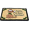 Cat Purrrrfect Christmas Coir Doormat (1'5 x 2'5)
