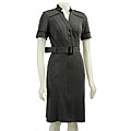 OC by Oleg Cassini Women's Belted Ponte Dress