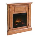 Grenoble Plantation Oak Electric Fireplace