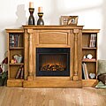 Grenoble Plantation Oak Electric Fireplace