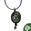 Roman Glass and Andalucite Necklace (Israel)