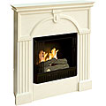 Luxemburg Antique White Gel Fuel Fireplace