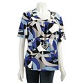 Reality Plus Women's Plus Size Printed Blouse