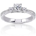 14k White Gold 1/2ct TDW Diamond Engagement Ring (H-I, I1-I2)