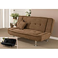 Microfiber Futon Bed with Two Pillows